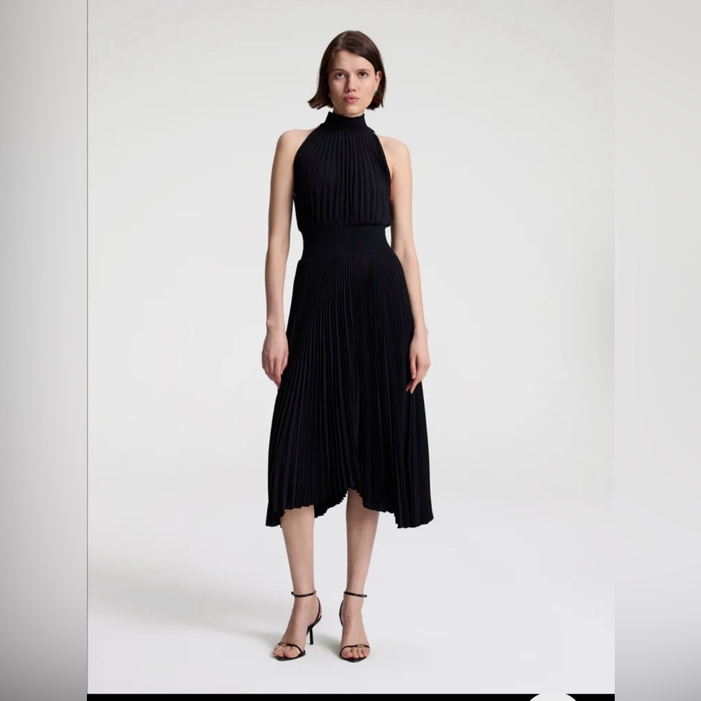 A.L.C. Renzo Matte Pleated Dress $595